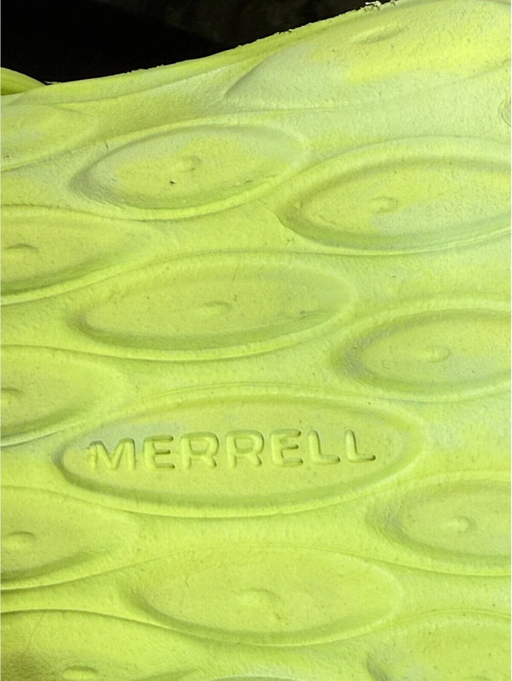 Merrell Green Slip-On Clog Sandals Mens US 8.5 Rubber Upper Logo